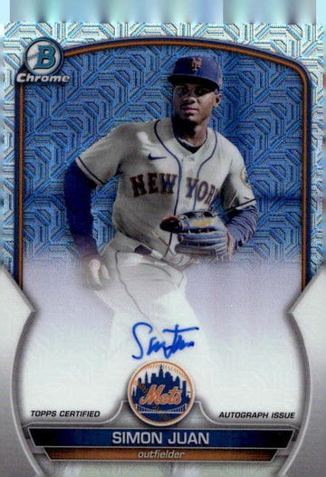 2023 Bowman Chrome #BCMA-SJN Simon Juan Mojo Autographs