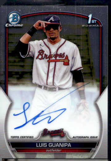 2023 Bowman Chrome #CPA-LG Luis Guanipa Prospect Autographs 1st