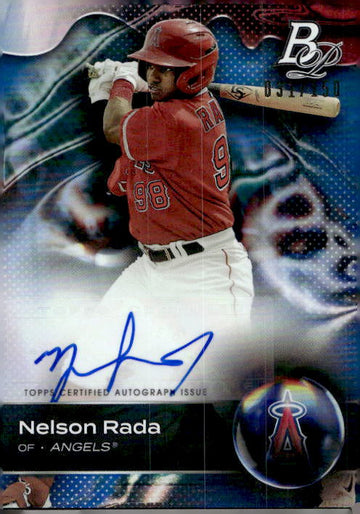 2023 Bowman Platinum #TOP-40 Nelson Rada Top Prospects Blue #/150