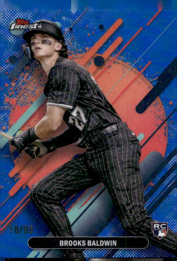 2025 Finest #283 Brooks Baldwin Blue Refractors #/99
