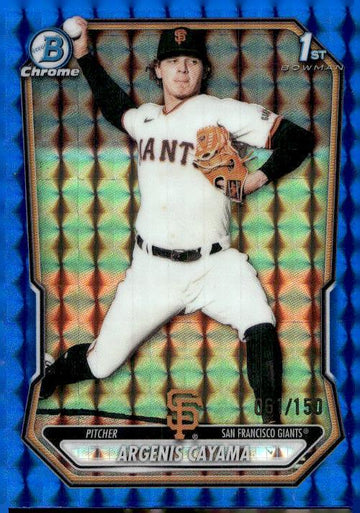 2026 Bowman #BCP-114 Argenis Cayama Chrome Prospects Blue Refractor #/150