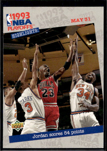 1993-94 Upper Deck #193 Jordan Scores 54 Points