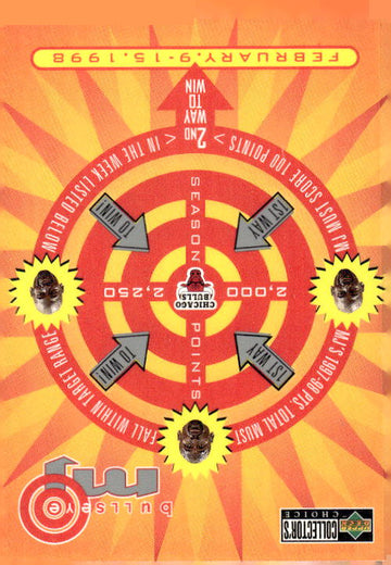 1997-98 Collector's Choice #B12 Michael Jordan MJ BULLSeye