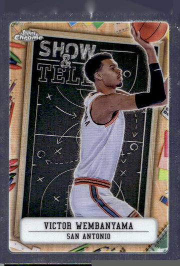 2024-25 Topps Chrome #ST-9 Victor Wembanyama Show and Tell