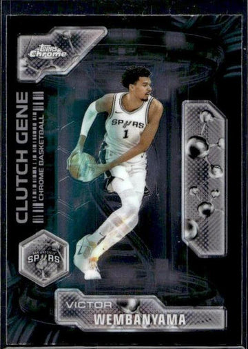 2025-26 Topps Chrome #CG-17 Victor Wembanyama Clutch Gene