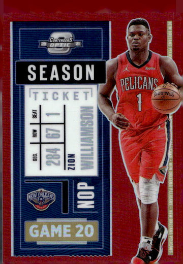 2020-21 Panini Contenders Optic #58 Zion Williamson
