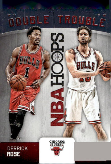2015-16 Hoops #5 Pau Gasol / Derrick Rose Double Trouble