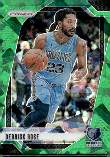 2024-25 Panini Prizm #53 Derrick Rose Prizms Green Ice