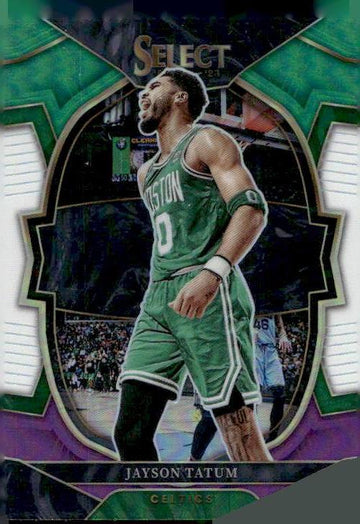 2022-23 Panini Select #55 Jayson Tatum Green White Purple Prizms
