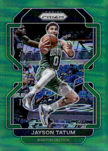 2021-22 Panini Prizm #13 Jayson Tatum Green