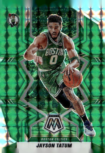 2021-22 Panini Mosaic #112 Jayson Tatum Green
