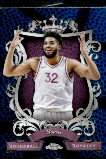 2023-24 Topps Chrome #RR-10 Karl-Anthony Towns Roundball Royalty