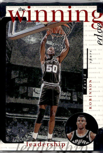 1996-97 Upper Deck UD3 #W15 David Robinson The Winning Edge