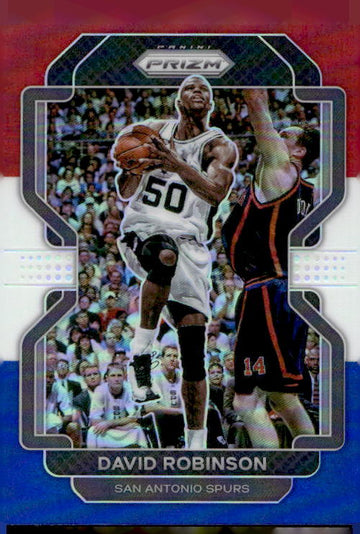 2021-22 Panini Prizm #242 David Robinson Red White and Blue