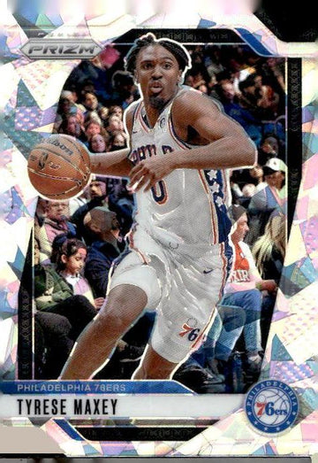 2024-25 Panini Prizm #96 Tyrese Maxey Prizms Ice