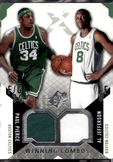 2004-05 SPx #WC-PJ Paul Pierce / Al Jefferson MEM Winning Combos