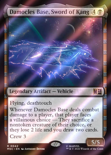 Damocles Base, Sword of Kang [42] [Marvel Super Heroes: Commander] [Surge Foil]