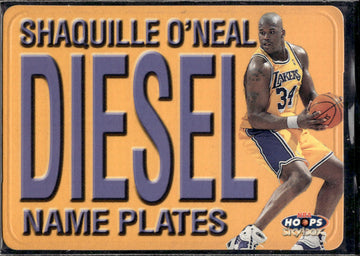 1999-00 Hoops #10NP Shaquille O'Neal Name Plates
