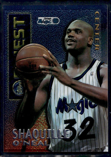 1995-96 Finest #M22 Shaquille O'Neal Mystery Borderless Silver