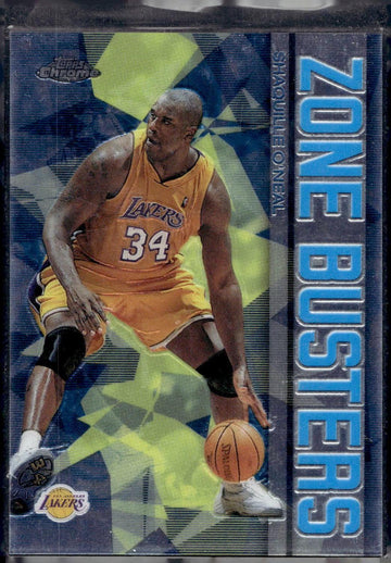 2002-03 Topps Chrome #ZB1 Shaquille O'Neal Zone Busters
