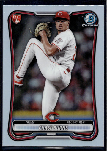 2026 Bowman #3 Chase Burns Rookie Red RC Logo
