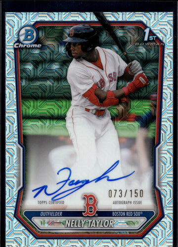 2026 Bowman #CPA-NT Nelly Taylor Chrome Prospect Auto HTA Choice Refractors /150