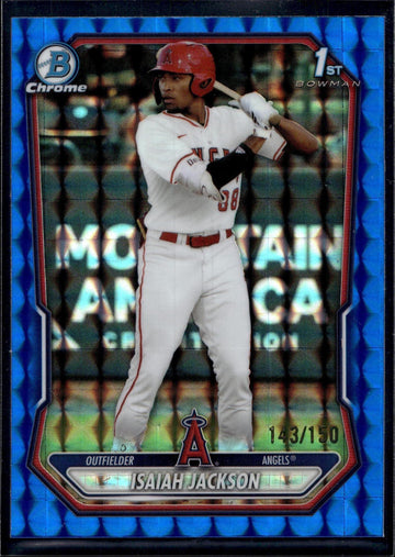 2026 Bowman #BCP-60 Isaiah Jackson Chrome Prospects Blue Raywave Refractor #/150