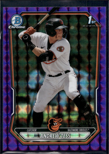2026 Bowman #BP-90 Andrew Tess Prospects Purple #/250 RC 1st