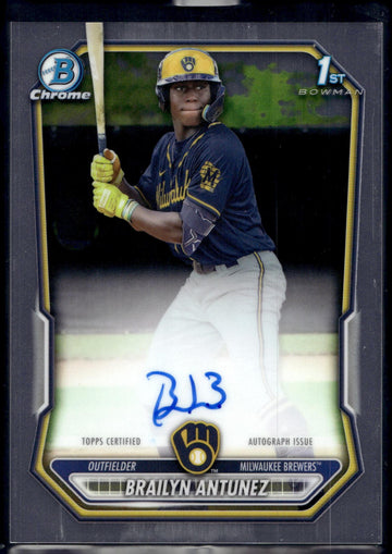 2026 Bowman #CPA-BA Brailyn Antunez Chrome Prospect Autographs