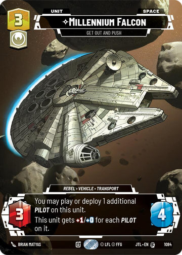 Millennium Falcon - Get Out And Push (Prestige Foil) - 1084 - (Jump to Lightspeed)
