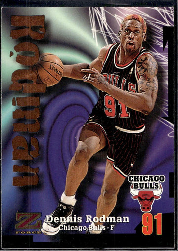 1997-98 SkyBox Z-Force #91 Dennis Rodman