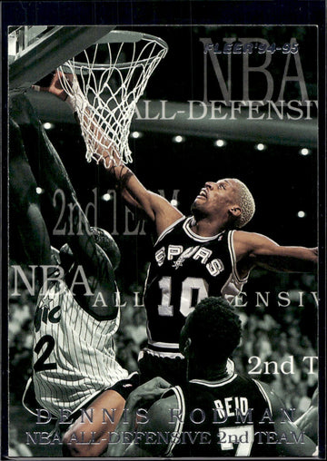 1994-95 Fleer #9 Dennis Rodman All-Defensive Team