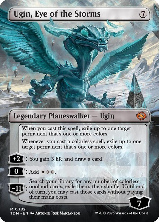 Ugin, Eye of the Storms (Borderless) - 382 - (Tarkir: Dragonstorm)