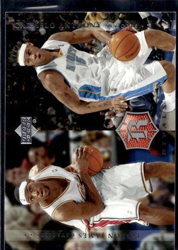 2004-05 Upper Deck Rivals Box Set #29 LeBron James / Carmelo Anthony