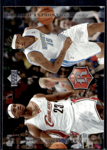 2004-05 Upper Deck Rivals Box Set #30 LeBron James / Carmelo Anthony