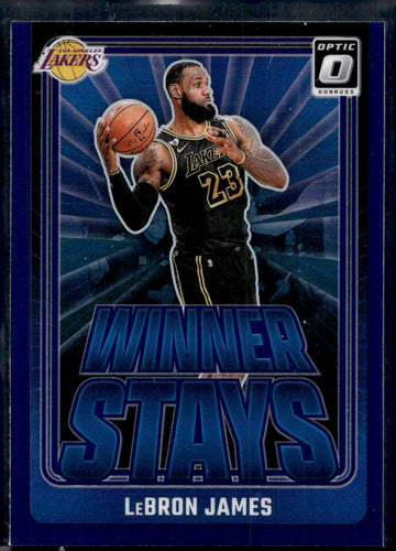 2024-25 Donruss Optic #1 LeBron James Winner Stays Purple