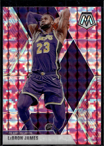 2019-20 Panini Mosaic #8 LeBron James Pink