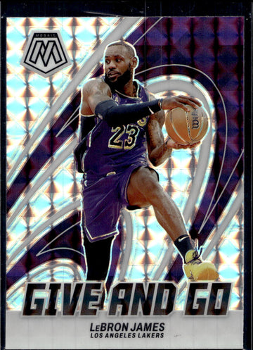 2023-24 Panini Mosaic #3 LeBron James Give and Go Mosaic
