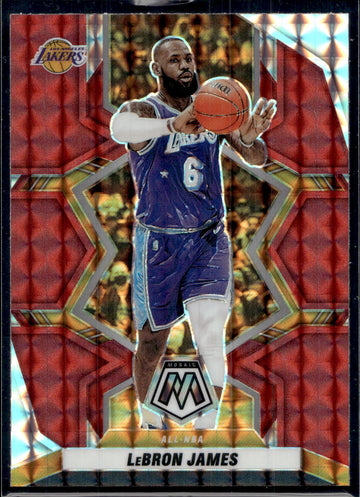 2021-22 Panini Mosaic #286 LeBron James Red