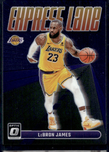 2023-24 Donruss Optic #9 LeBron James Express Lane Purple