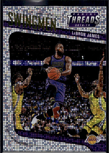 2018-19 Panini Threads #2 LeBron James Swingmen Dazzle
