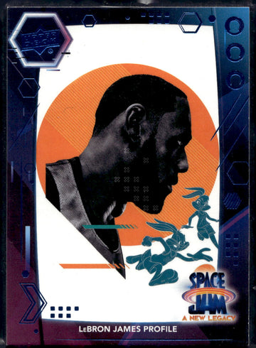 2021 Upper Deck Space Jam: A New Legacy #49 LeBron James Profile Neon Purple