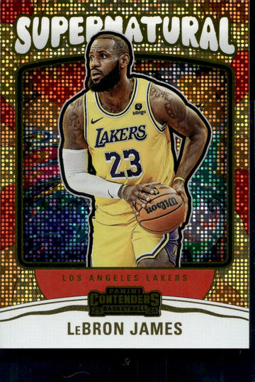 2023-24 Panini Contenders #17 LeBron James Supernatural