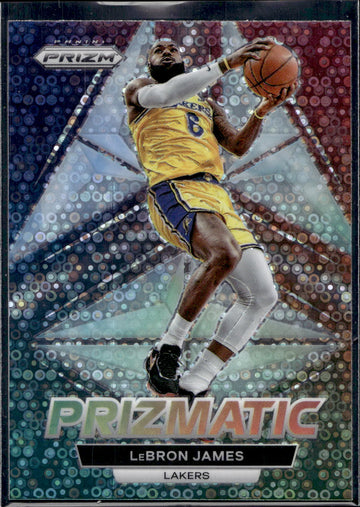 2022-23 Panini Prizm #9 LeBron James Prizmatic Prizms Fast Break