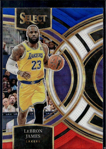 2023-24 Panini Select #135 LeBron James Red White Blue
