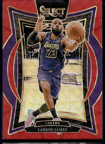 2024-25 Panini Select #54 LeBron James Tri-Color Prizm