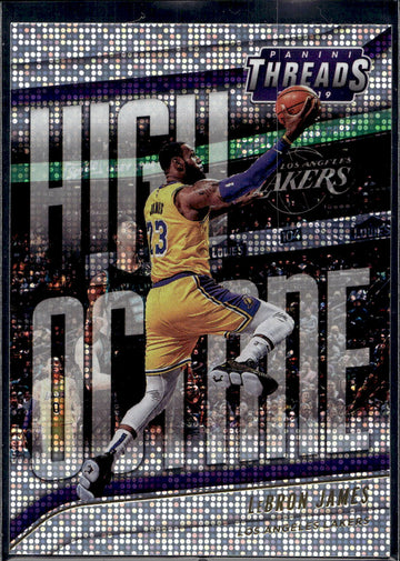 2018-19 Panini Threads #5 LeBron James High Octane Dazzle