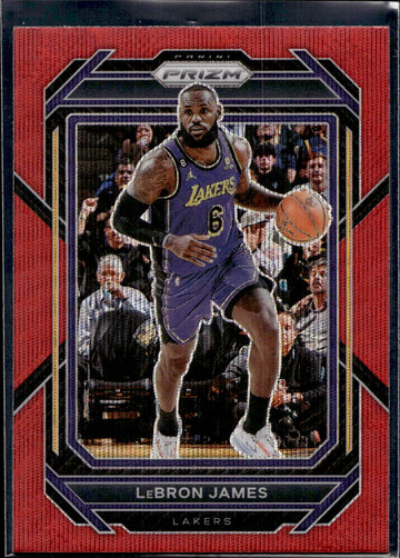 2022-23 Panini Prizm #134 LeBron James Prizms Red