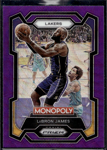 2023-24 Panini Prizm Monopoly #40 LeBron James Purple