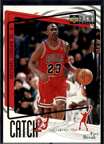 1997-98 Collector's Choice #C1 Michael Jordan Catch 23 3x5